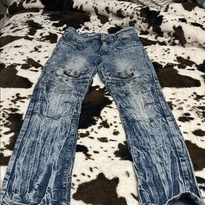Lion, Dynasty Blue Distressed Jeans Size 16